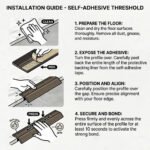 41mm Aluminium Wood Effect Self-Adhesive Door Threshold Ramp - Image 25