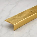 40 x 20mm Aluminium Non-Slip Ribbed Stair Nosing Edge Trim Screw Fix - Image 2