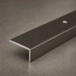 40 x 20mm Aluminium Non-Slip Ribbed Stair Nosing Edge Trim Screw Fix - Image 3