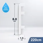 80mm PVC Skirting Board | White Black Cashmere | 2200mm | UK - Image 5