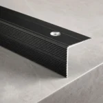 Aluminium Anti-Slip Stair Nosing 35x35mm Screw Fitting Ribbed Edge Trim