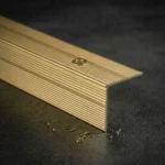 Aluminium Anti-Slip Stair Nosing 35x35mm Screw Fitting Ribbed Edge Trim - Image 3