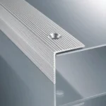 Aluminium Anti-Slip Stair Nosing 35x35mm Screw Fitting Ribbed Edge Trim - Image 2