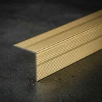 Aluminium Anti-Slip StairNosing 35x35mm Self Adhesive Ribbed Edge Trim