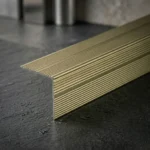 Aluminium Anti-Slip StairNosing 35x35mm Self Adhesive Ribbed Edge Trim - Image 5