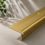 42 x 28mm Anodised Aluminium LVT Stair Nosing Edge Profile for 5mm Flooring - Image 2
