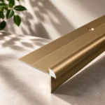 42 x 28mm Anodised Aluminium LVT Stair Nosing Edge Profile for 5mm Flooring - Image 3