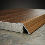 41mm Aluminium Wood Effect Self-Adhesive Door Threshold Ramp