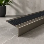 46x30mm Aluminium Stair Nosing Rubber Insert Self Adhesive UK - Image 4