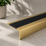 46x30mm Aluminium Stair Nosing Rubber Insert Self Adhesive UK - Image 3