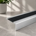 46x30mm Aluminium Stair Nosing Rubber Insert Self Adhesive UK - Image 2