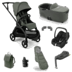 Bugaboo Dragonfly Plus (Cabriofix i-Size) Travel System - Forest Green