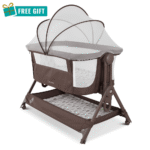 Cosatto Close to Me Folding Bedside Crib with FREE Gift - Bear Hug