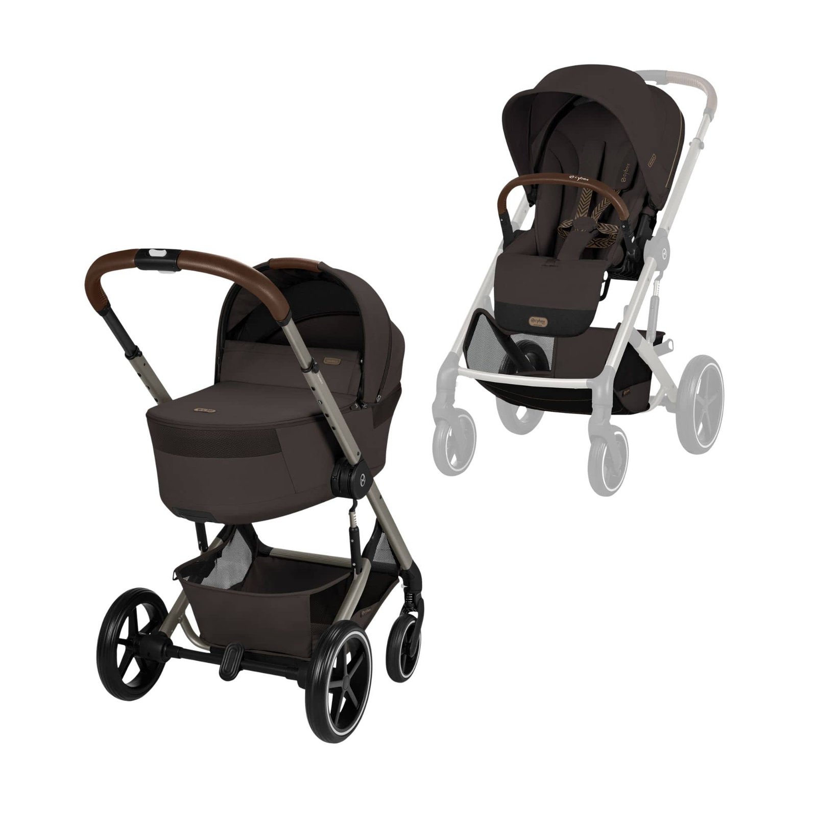 cybex-prams-pushchairs-cybex-balios-s-lux-incl-foldable-carrycot-chocolate-brown-4063846591794-cybex-balios-s-lux-foldable-carrycot-chocolate-brown-uk-baby-centre-1245901903 Cybex Balios S Lux incl. Foldable Carrycot - Chocolate Brown - Image 1