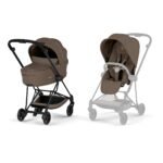 Cybex MIOS Stroller & Carrycot (Comfort) - Matt Black/Coconut Brown