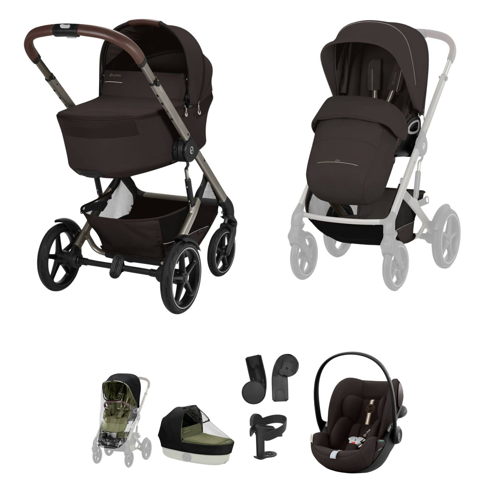 cybex-travel-systems-cybex-talos-s-lux-cloud-g3-plus-travel-system-taupe-chocolate-brown-2026-cybex-talos-s-lux-cloud-g3-plus-travel-system-taupe-chocolate-brown-2026-1249312942 Cybex Talos S Lux (Cloud G3 Plus) Travel System - Taupe/Chocolate Brown (2026) - Image 1
