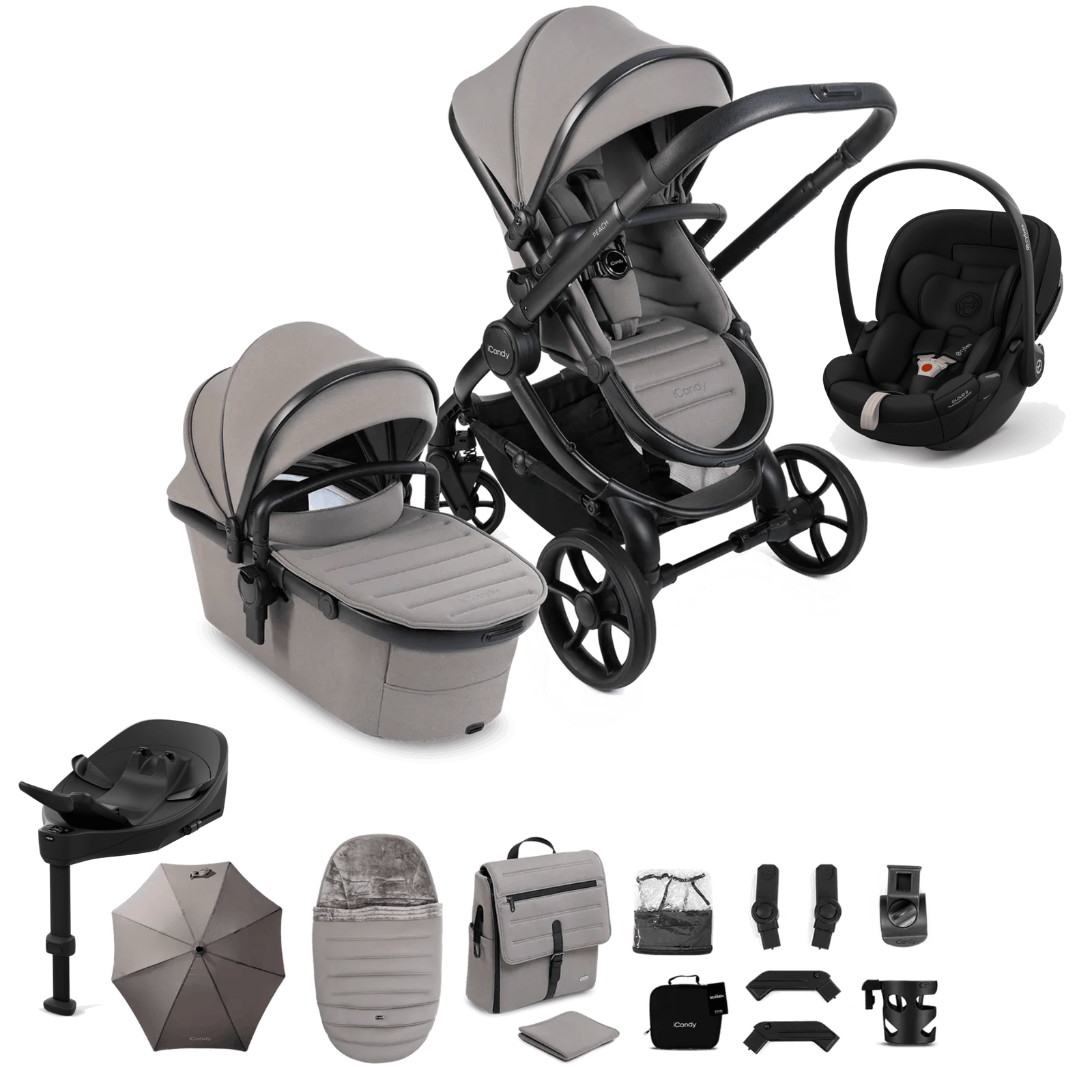icandy-travel-systems-icandy-peach-8-cloud-s-travel-system-porcini-icandy-peach-8-cloud-s-travel-system-in-porcini-uk-baby-centre-1260743344 iCandy Peach 8 (Cloud S) Travel System - Porcini - Image 1