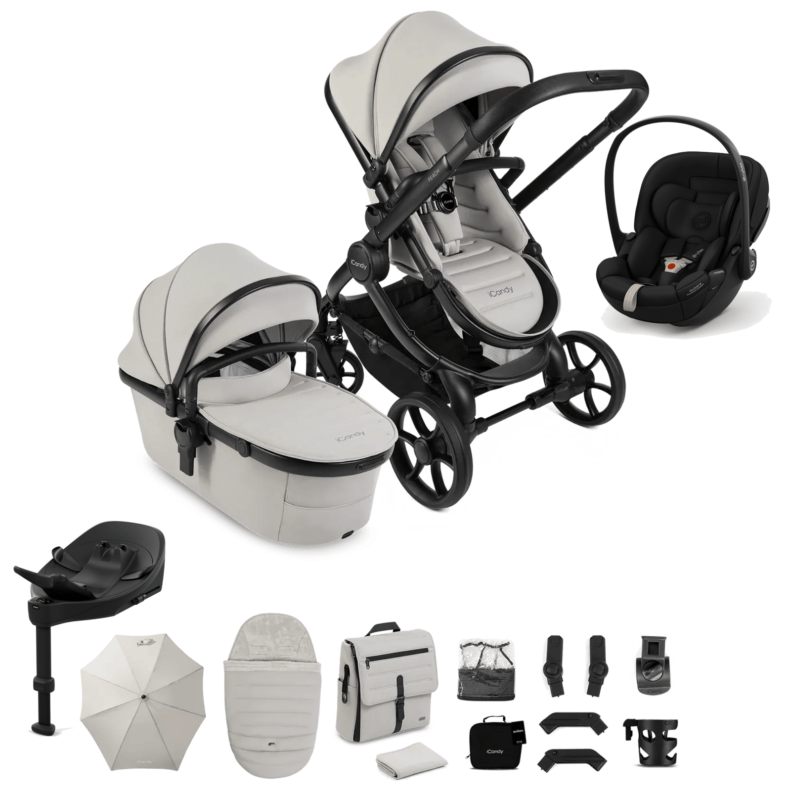 icandy-travel-systems-icandy-peach-8-cloud-s-travel-system-taupe-icandy-peach-8-cloud-s-travel-system-in-taupe-uk-baby-centre-1260743350 iCandy Peach 8 (Cloud S) Travel System - Taupe - Image 1