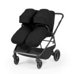Ickle Bubba Altair Double Pram - Black - Image 2
