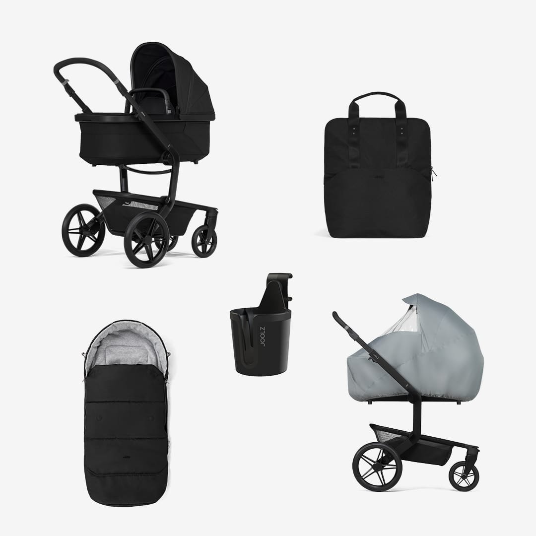 joolz-prams-pushchairs-joolz-day5-essential-newborn-bundle-space-black-joolz-day5-3-in-1-pram-bundle-space-black-1260172840 Joolz Day5 Essential Newborn Bundle - Space Black - Image 1