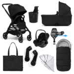 Joolz Hub2 (Pebble Slide Pro) Travel System - Space Black