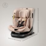 Jovikids Ranger TT i-Size 360 Rotating Car Seat - Rosewood - Image 7