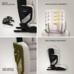 Jovikids Rober+ Folding Highback Booster Seat - Milkstone - Image 3