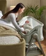 Mamas & Papas Lua 2 Bedside Crib - Thyme - Image 2