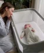 Mamas & Papas Lua Bedside Crib - Sage - Image 8