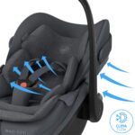 Maxi Cosi Pebble Slide Pro Car Seat and Base - Moon Graphite - Image 7