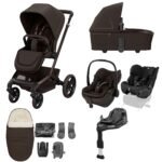 Maxi Cosi Fame (10 Piece) Premium Family XL Travel System - Espresso Brown