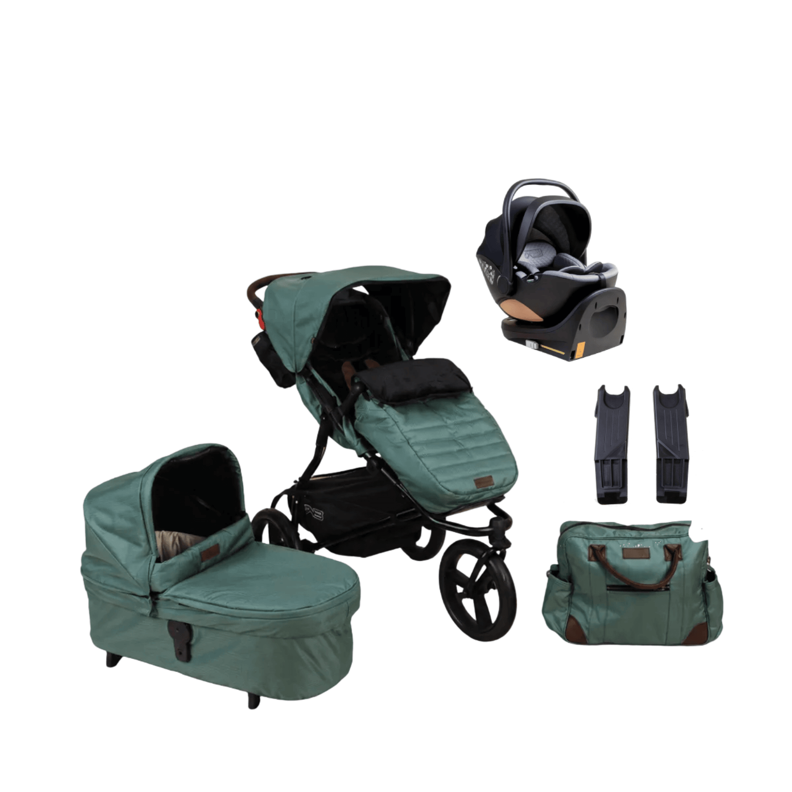 mountain-buggy-prams-pushchairs-mountain-buggy-urban-jungle-nest-travel-system-artisan-collection-jade-mountain-buggy-urban-jungle-artisan-pushchair-jade-uk-baby-centre-1259163775 Mountain Buggy Urban Jungle (Nest) Travel System - Artisan Collection, Jade - Image 1