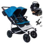Mountain Buggy Duet Twin Car Seat Bundle - Ocean