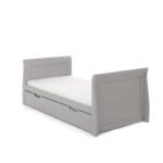 Obaby Stamford Classic Sleigh Cot Bed - Warm Grey - Image 3