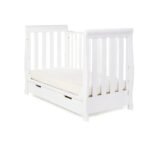 Obaby Stamford Mini Sleigh Cot Bed - White - Image 7