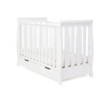 Obaby Stamford Mini Sleigh Cot Bed - White - Image 6
