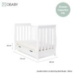 Obaby Stamford Mini Sleigh Cot Bed - White - Image 5