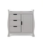 Obaby Stamford Luxe Sleigh (3 Piece) Room Set - Warm Grey - Image 3