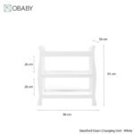 Obaby Stamford Space Saver Sleigh (2 Piece) Room Set - White - Image 5