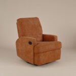 OBaby Madison Swivel Glider Recliner Chair - Chenille Marmlade - Image 5