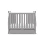 Obaby Stamford Space Saver Sleigh Cot - Warm Grey - Image 6