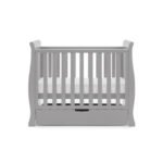 Obaby Stamford Space Saver Sleigh Cot - Warm Grey - Image 5