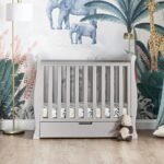 Obaby Stamford Space Saver Sleigh Cot - Warm Grey