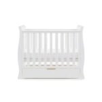 Obaby Stamford Space Saver Sleigh Cot - White - Image 5
