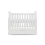 Obaby Stamford Space Saver Sleigh Cot - White - Image 4