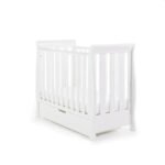 Obaby Stamford Space Saver Sleigh Cot - White - Image 3