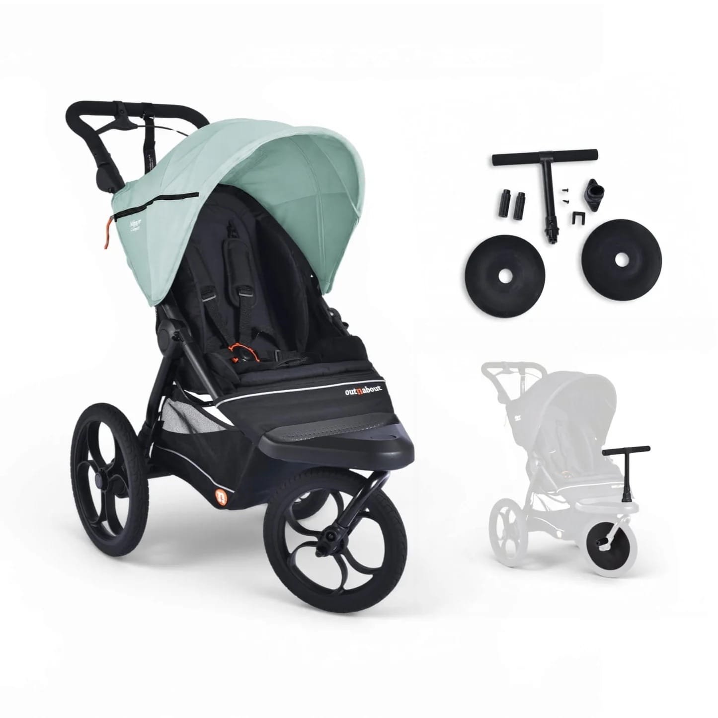 out-n-about-pushchairs-out-n-about-nipper-compact-front-rider-bundle-green-5061127870179-out-n-about-nipper-compact-front-rider-bundle-green-newborn-to-4-years-1251394440 Out N About Nipper Compact Front Rider Bundle - Green - Image 1