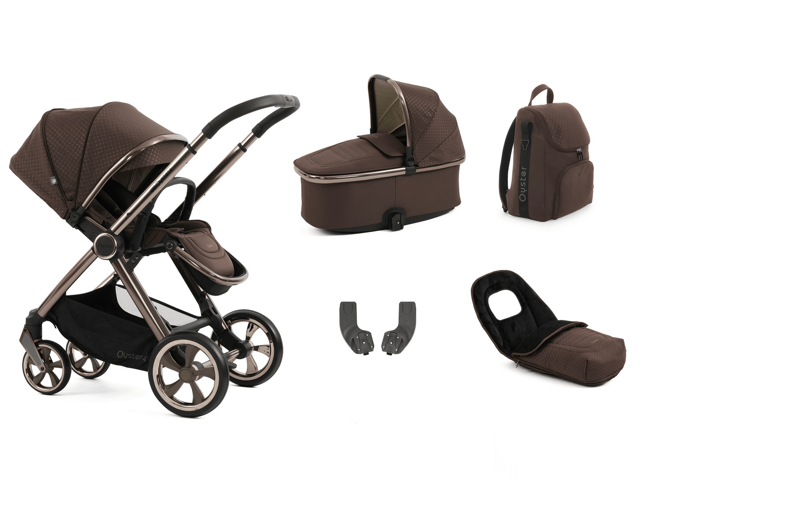 oyster-pushchairs-oyster-4-accessory-bundle-brown-raven-babystyle-oyster-4-accessory-bundle-brown-raven-complete-travel-system-uk-baby-centre-1228225690 Oyster 4 Accessory Bundle - Brown Raven - Image 1