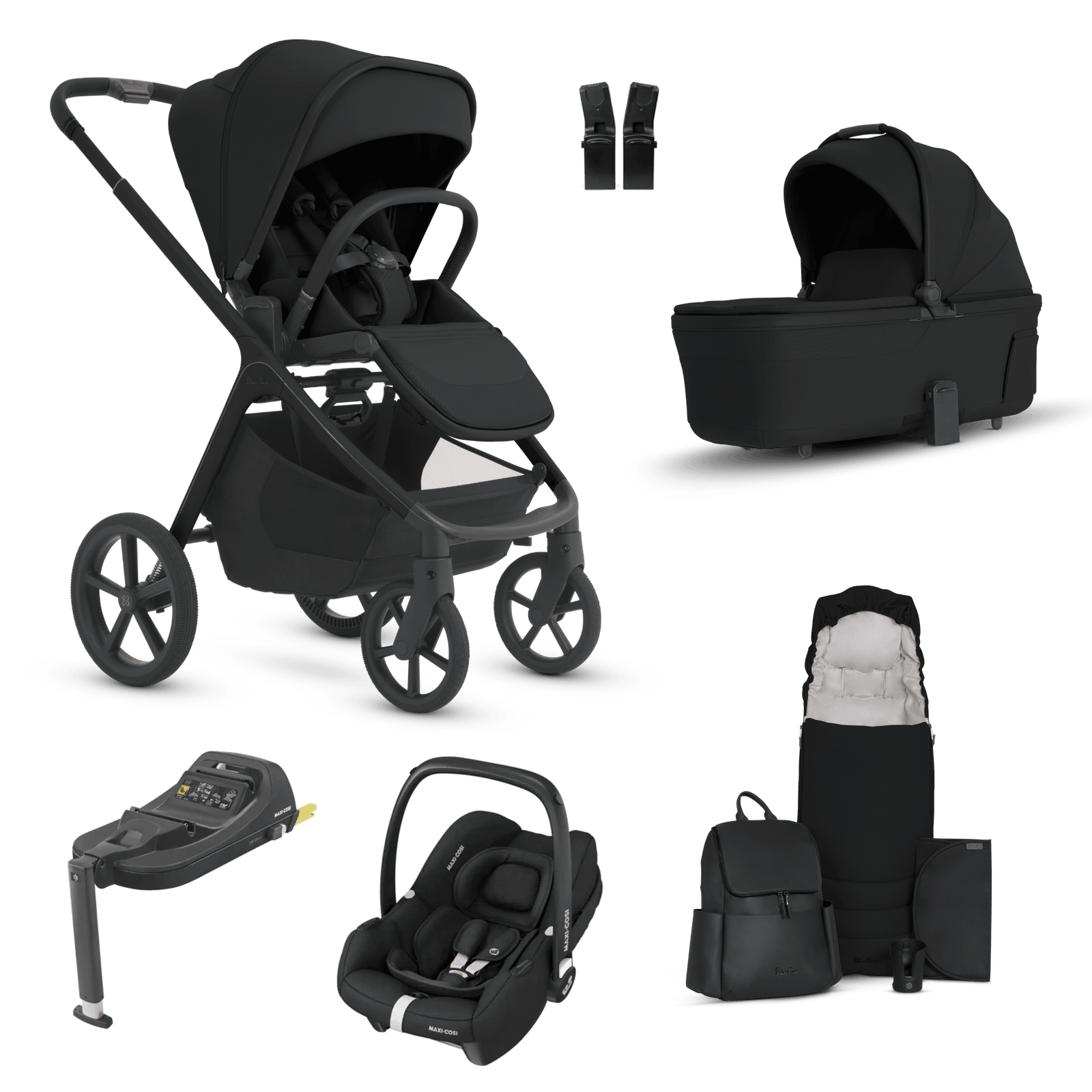 silver-cross-travel-systems-silver-cross-cove-2-cabriofix-i-size-travel-system-onyx-silver-cross-cove-2-maxi-cosi-cabriofix-i-size-travel-system-onyx-uk-baby-centre-1249477563 Silver Cross Cove 2 (Cabriofix i-Size) Travel System - Onyx - Image 1