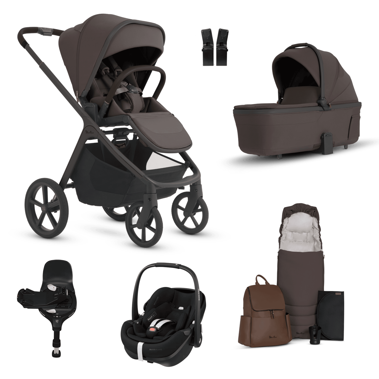 silver-cross-travel-systems-silver-cross-cove-2-pebble-360-pro2-travel-system-chocolate-silver-cross-cove-2-travel-system-pebble-360-pro2-chocolate-uk-baby-centre-1249438894 Silver Cross Cove 2 (Pebble 360 PRO2) Travel System - Chocolate - Image 1